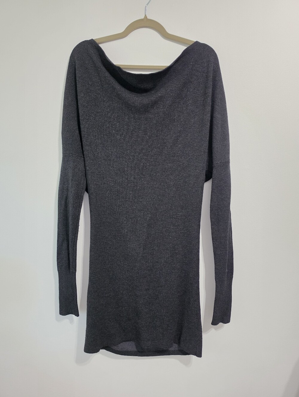 129. Lululemon Off Shoulder Square Open Back Light Knit Dress